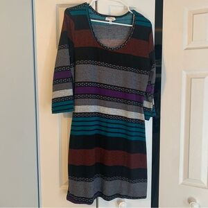 Warm long sleeved dress